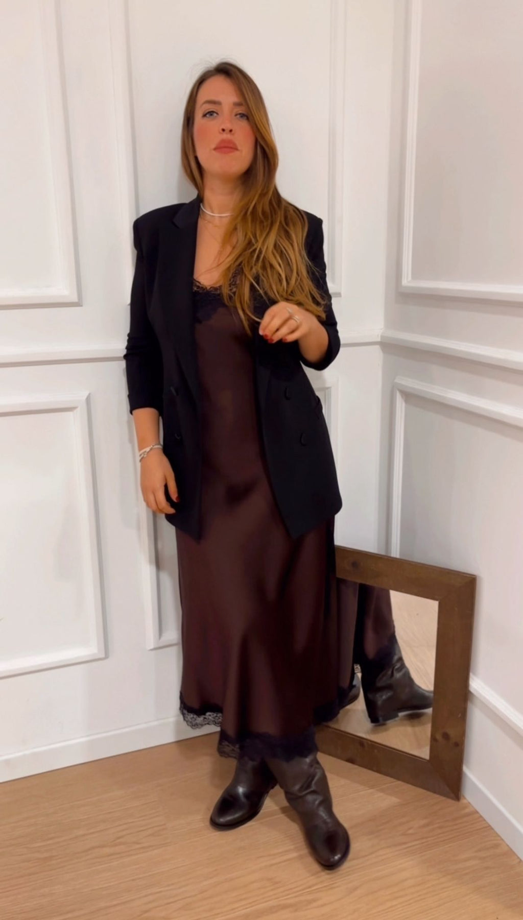 Abito sottoveste Imperial AFVTKBA marrone