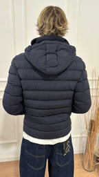 Piumino con cappuccio staccabile 1252 4ZP Colmar blu