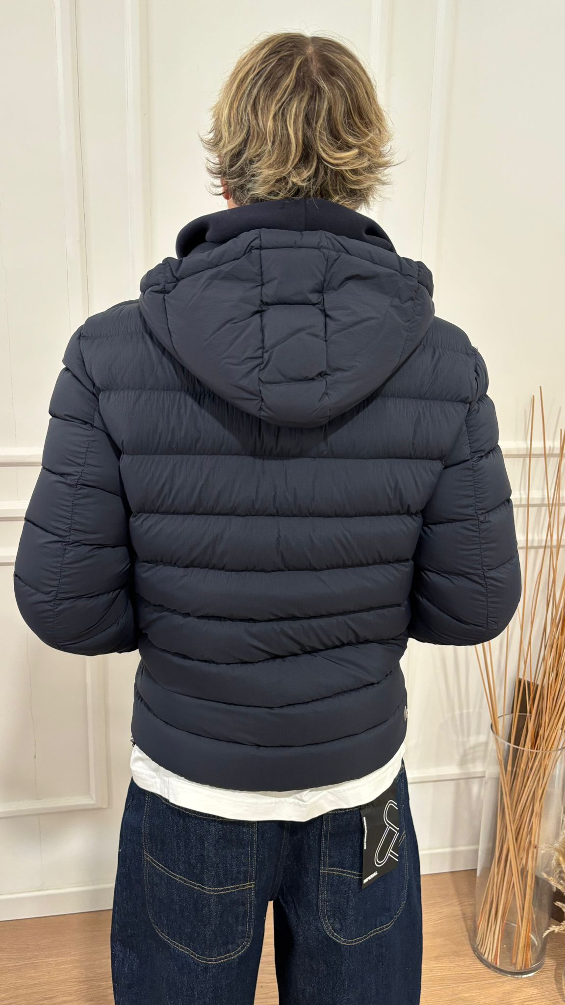 Piumino con cappuccio staccabile 1252 4ZP Colmar blu