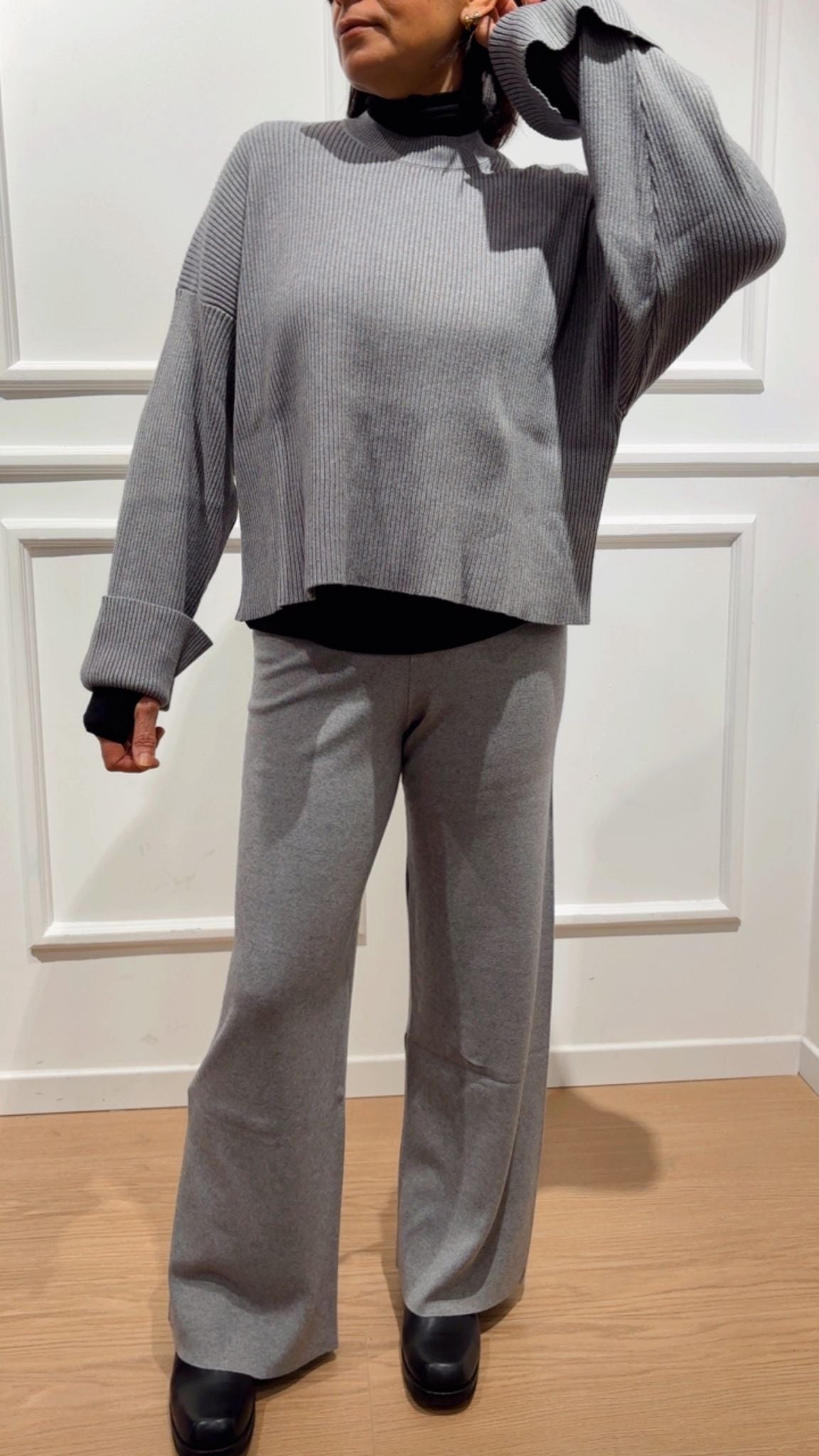 Tuta in maglia a coste 77187F Vicolo