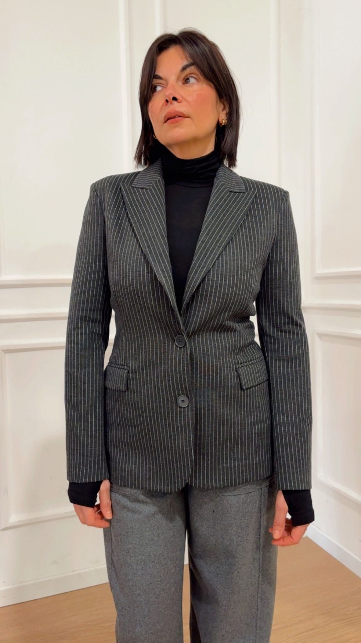 Blazer jersey TF1868 gessato Vicolo