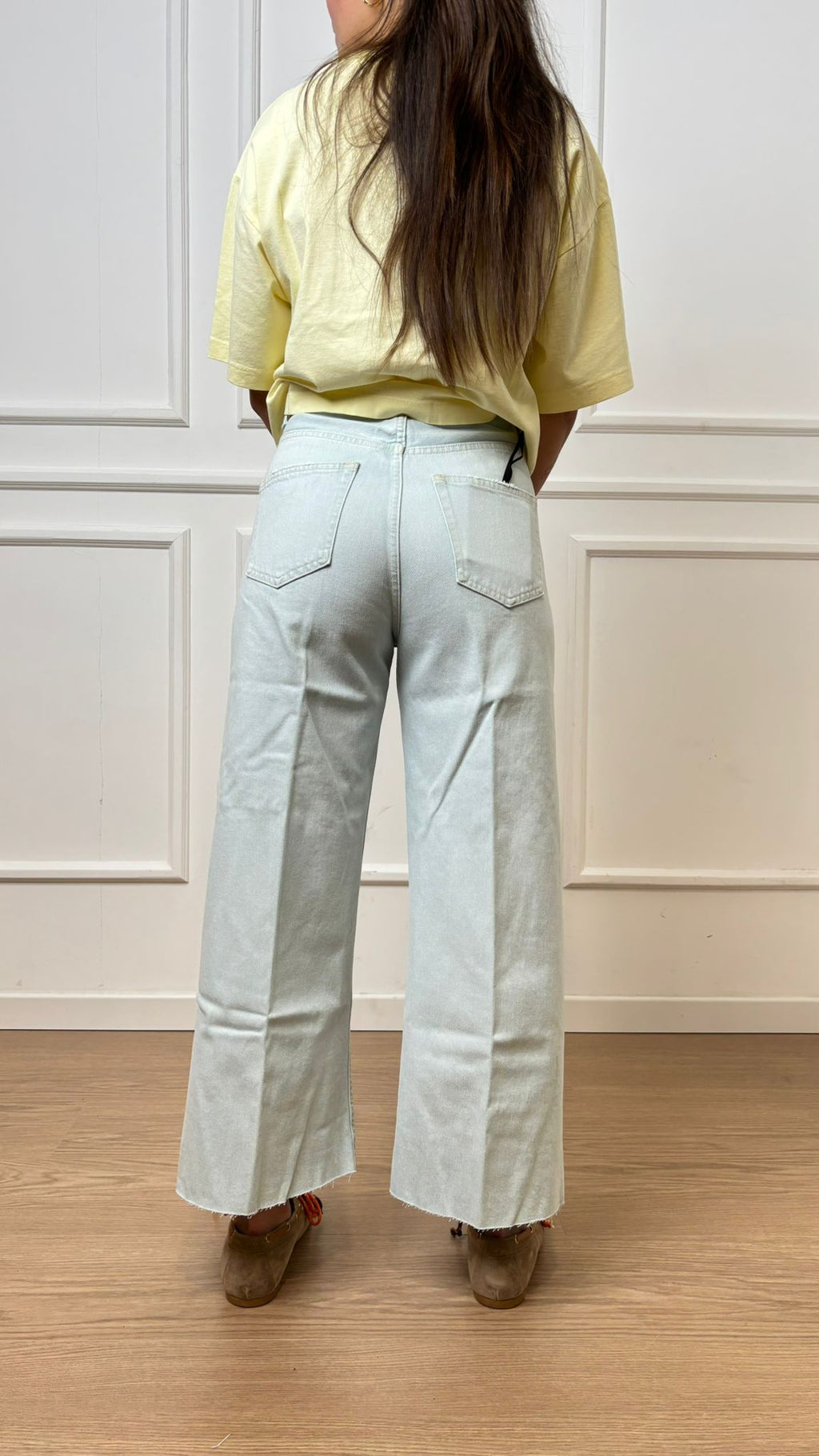 Jeans Wide leg Crop Ivonne Vicolo DAB5068