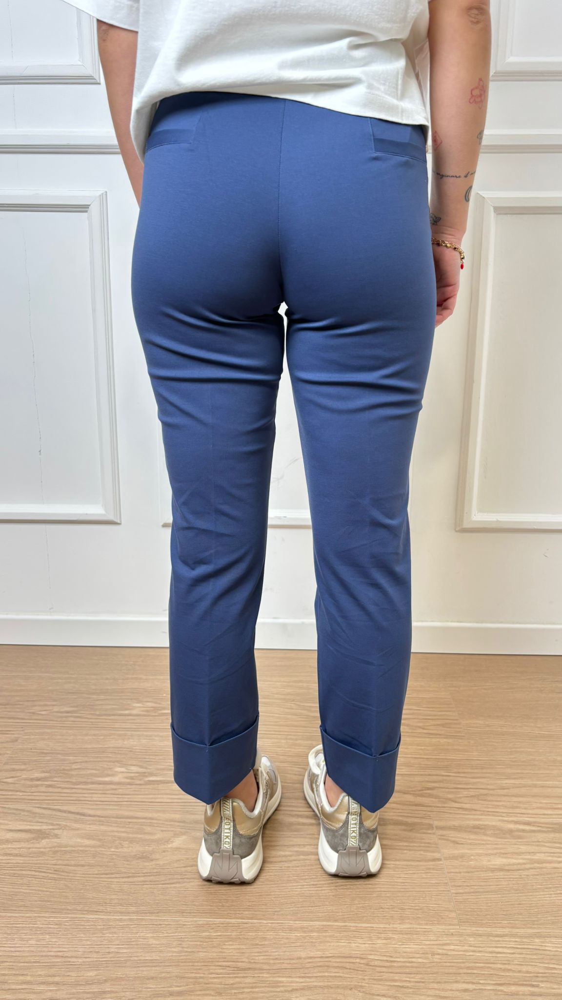 Pantalone slim straight Ragno D293PW