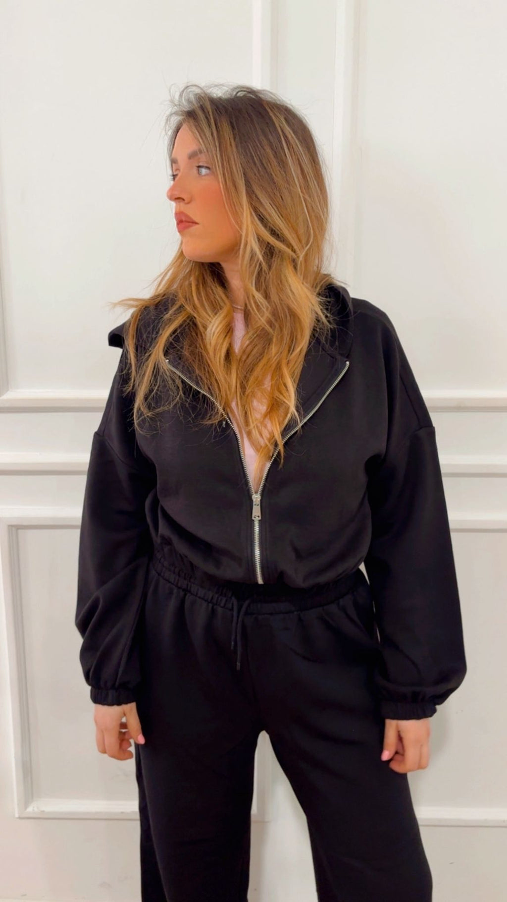 Felpa zip crop Only Scarlett