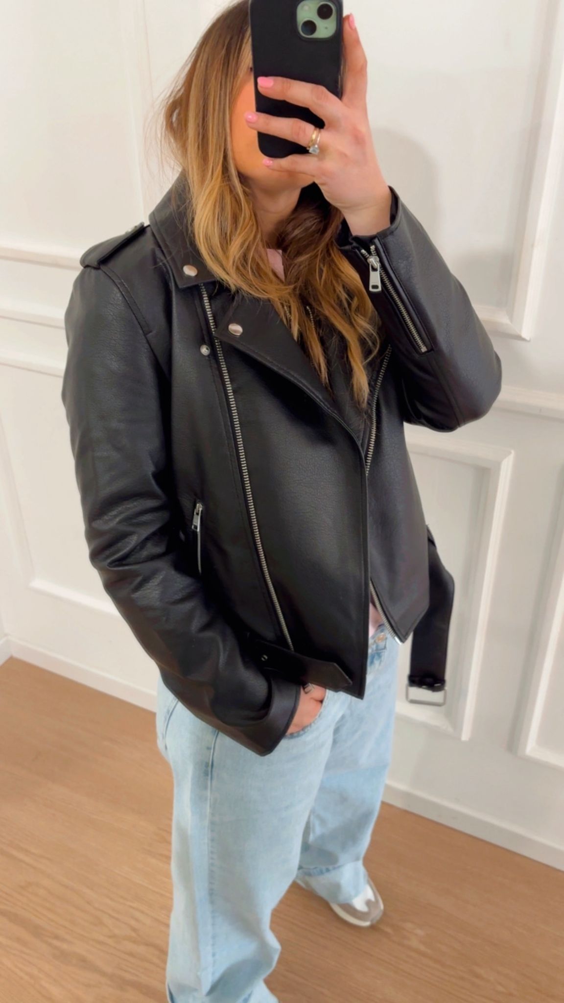 Chiodo biker Only 15357332 nero