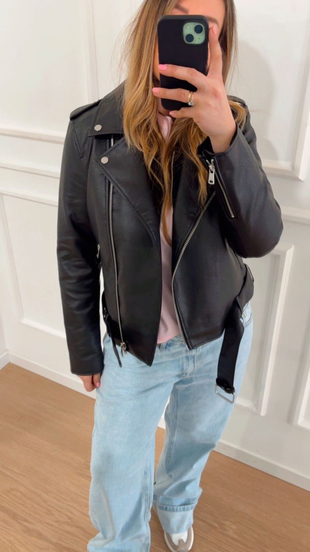 Chiodo biker Only 15357332 nero