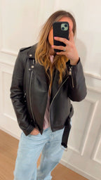 Chiodo biker Only 15357332 nero