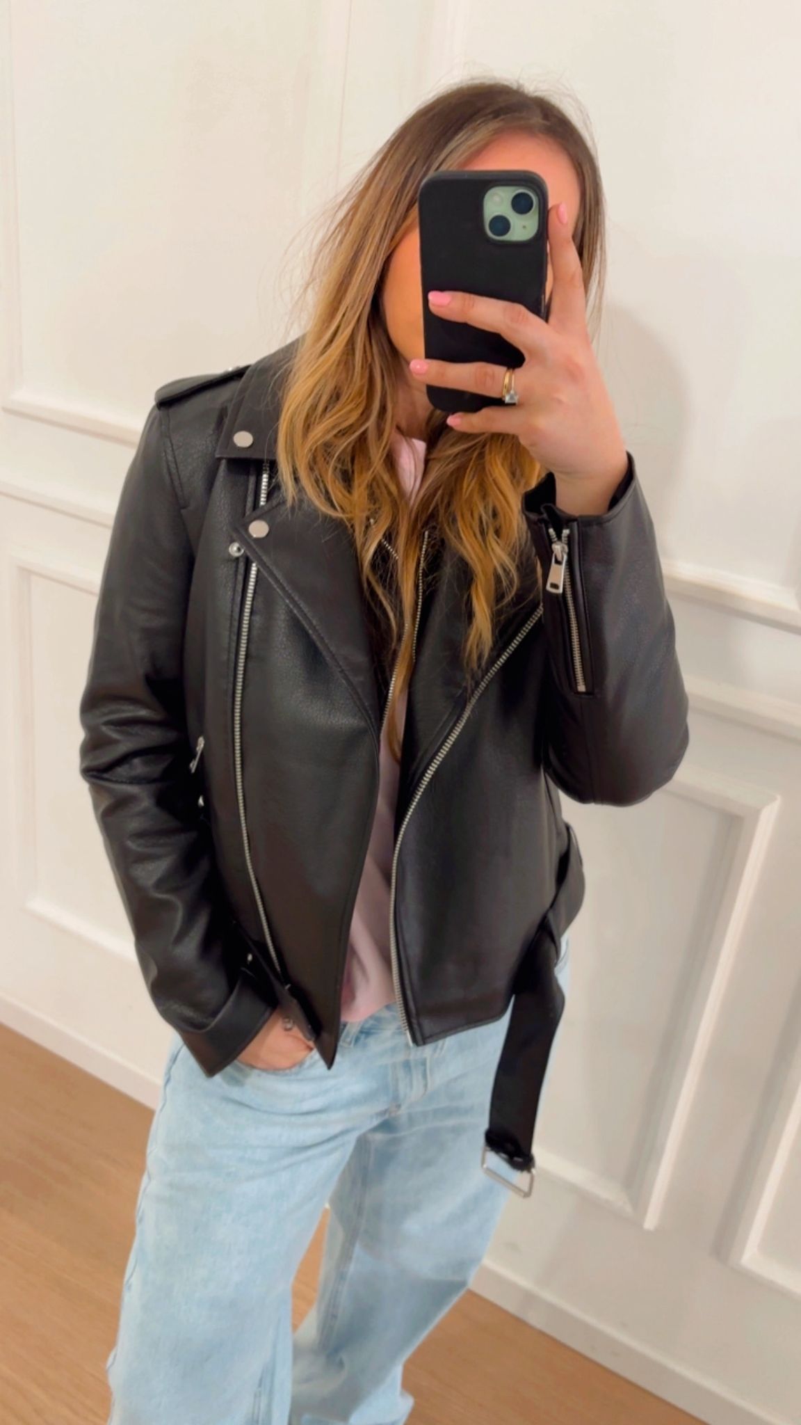 Chiodo biker Only 15357332 nero