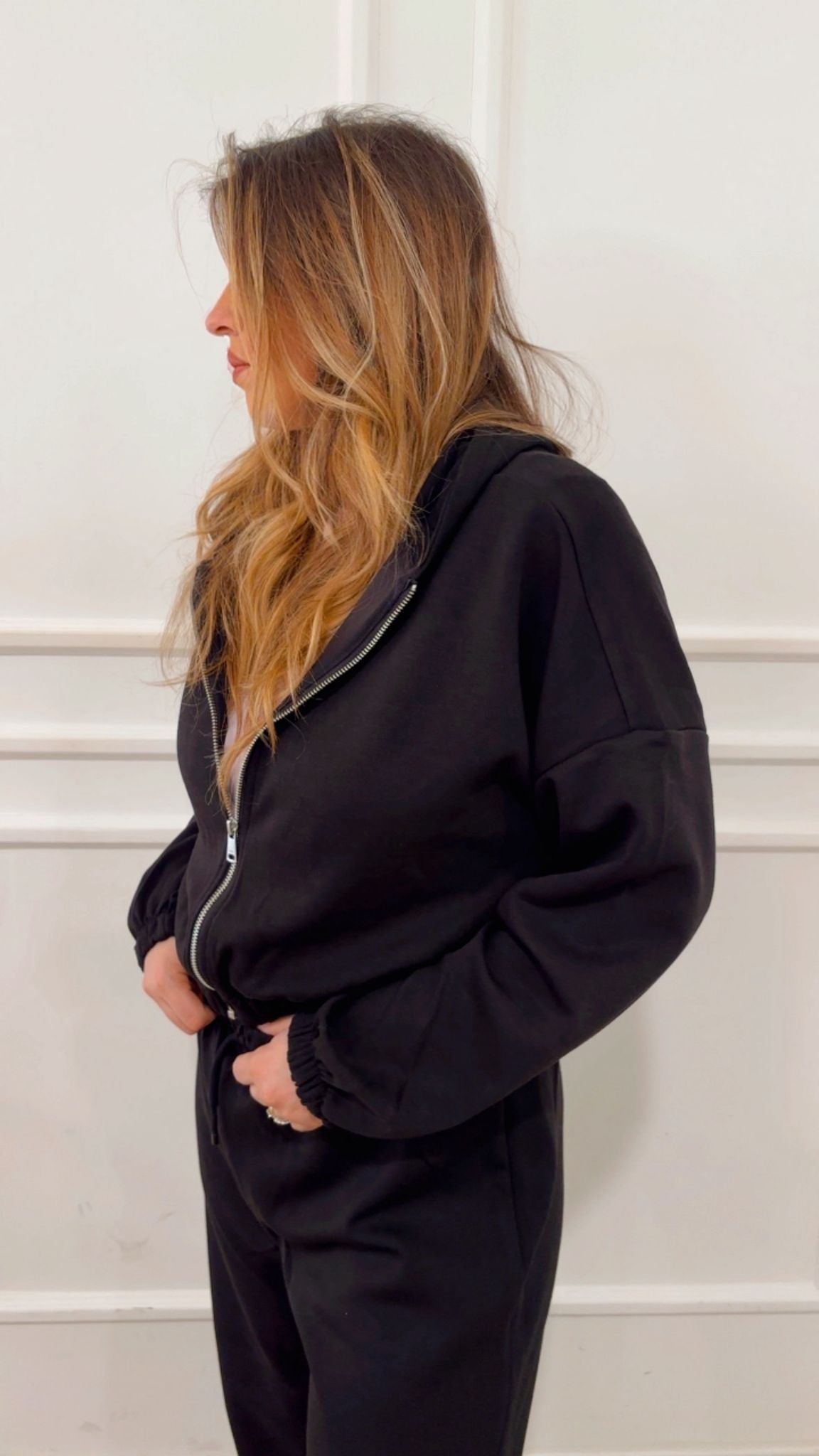 Felpa zip crop Only Scarlett