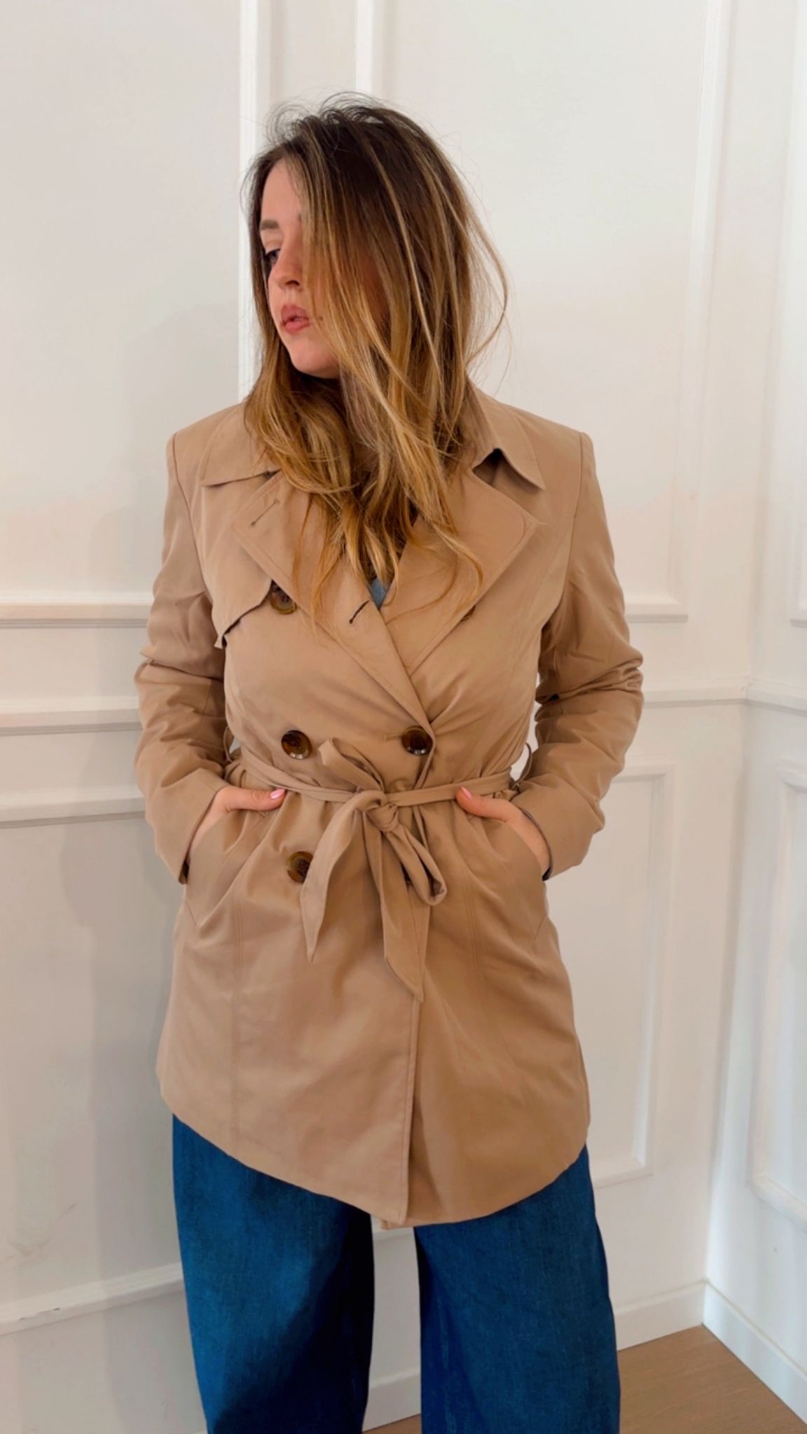 Trench con cintura Only Valerie