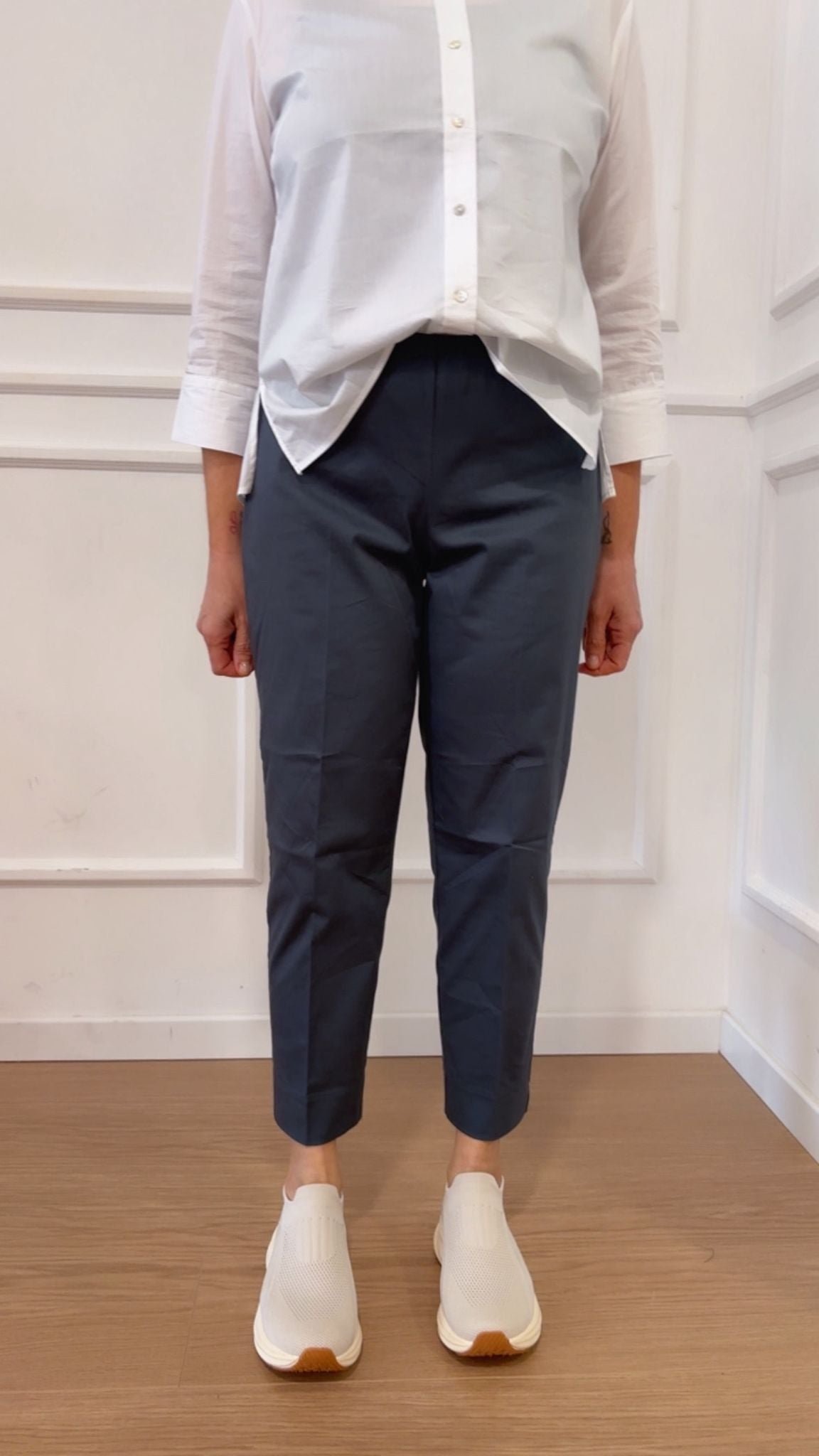 Pantalone capri rasatello D926PY Ragno