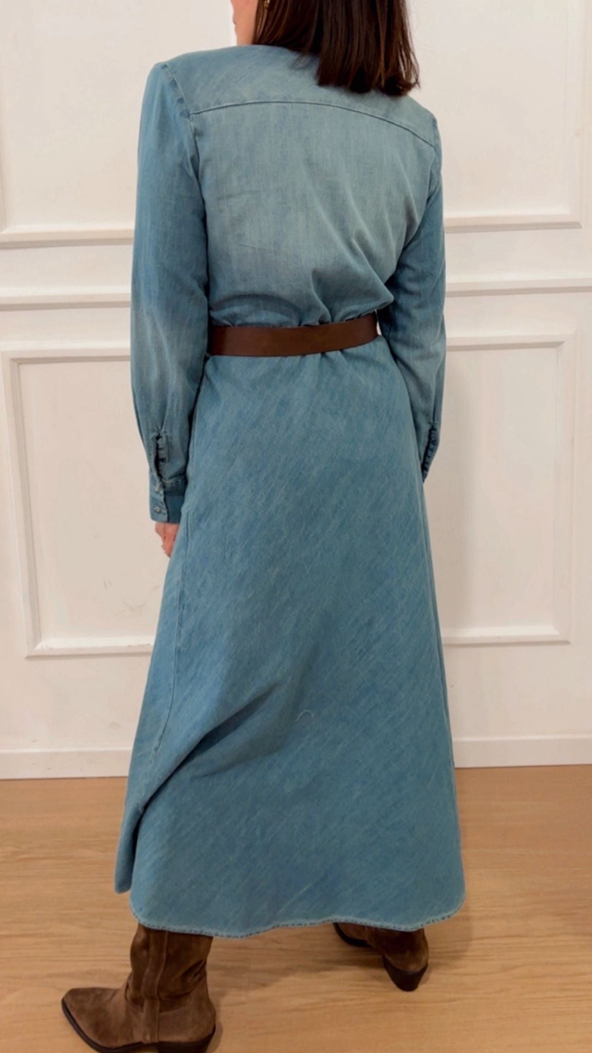 Abito rouge in jeans S26A098 Tensione in