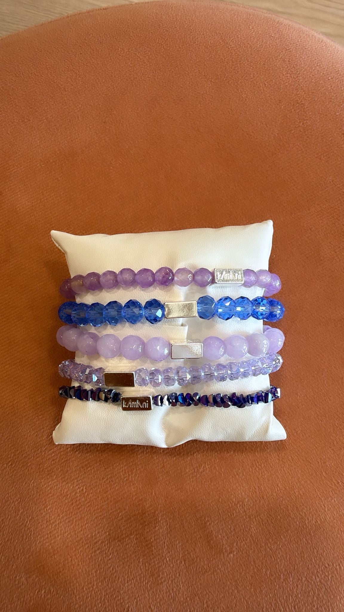 Bracciale pietre Kamani viola
