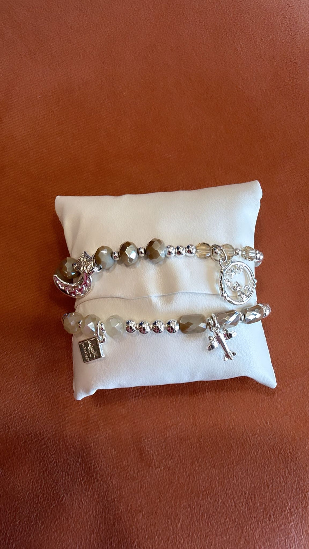 Bracciale charms Kamani tortora 1