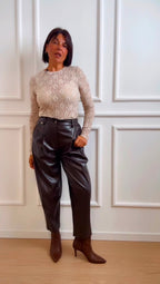 Pantalone ecopelle Markup