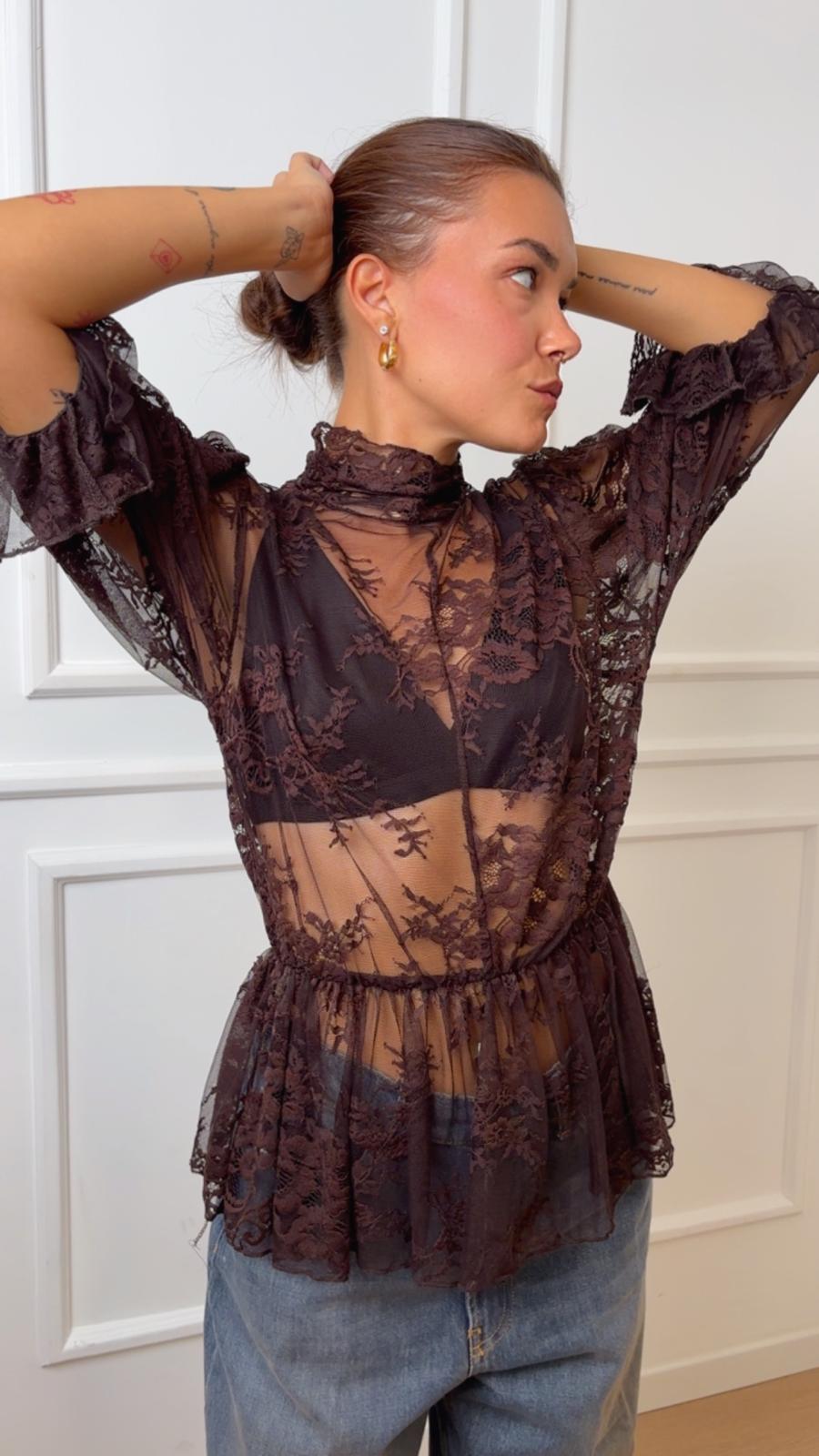 Blusa in pizzo TAC0133 VICOLO