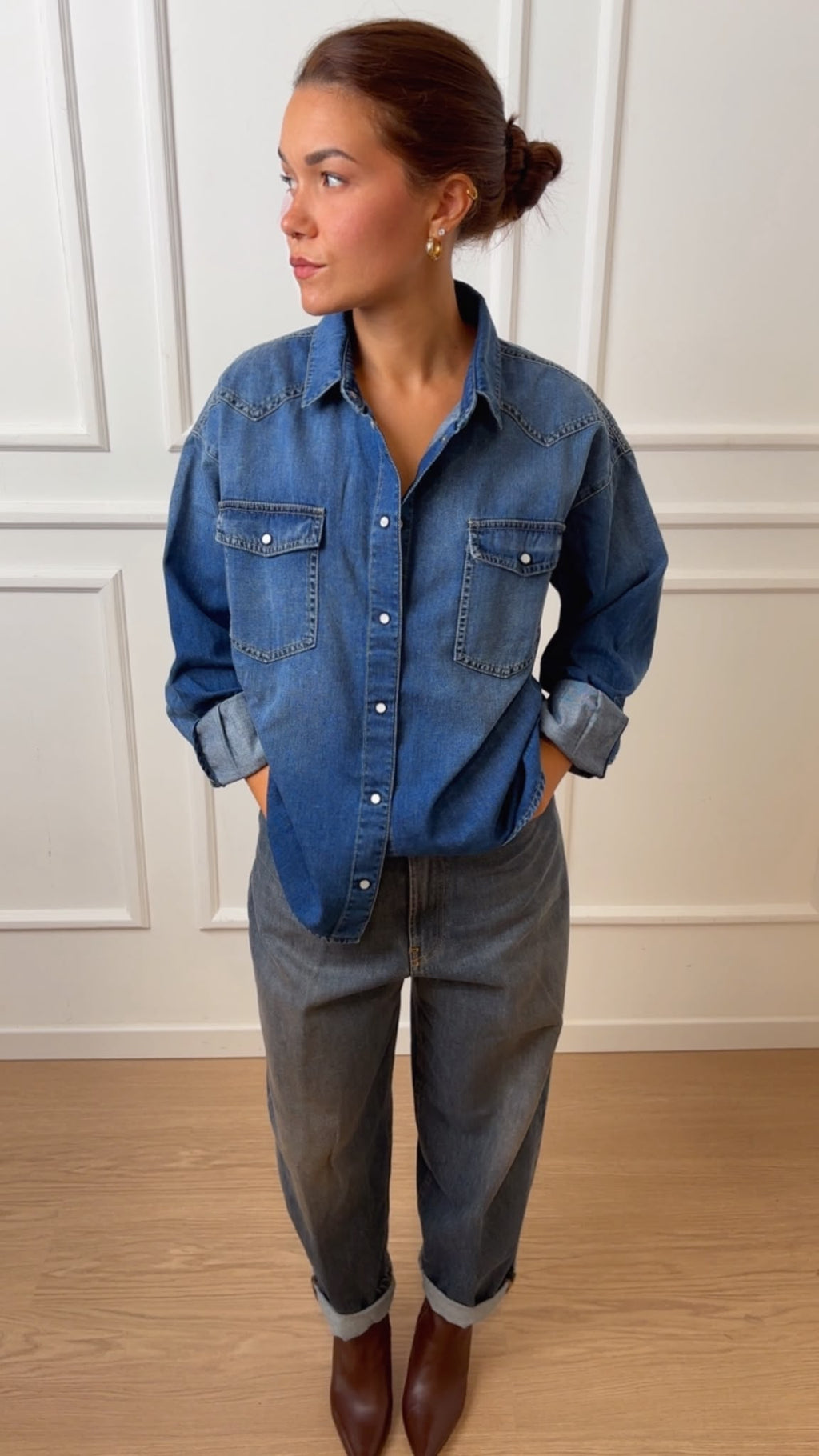 Camicia jeans DAC5131 VICOLO