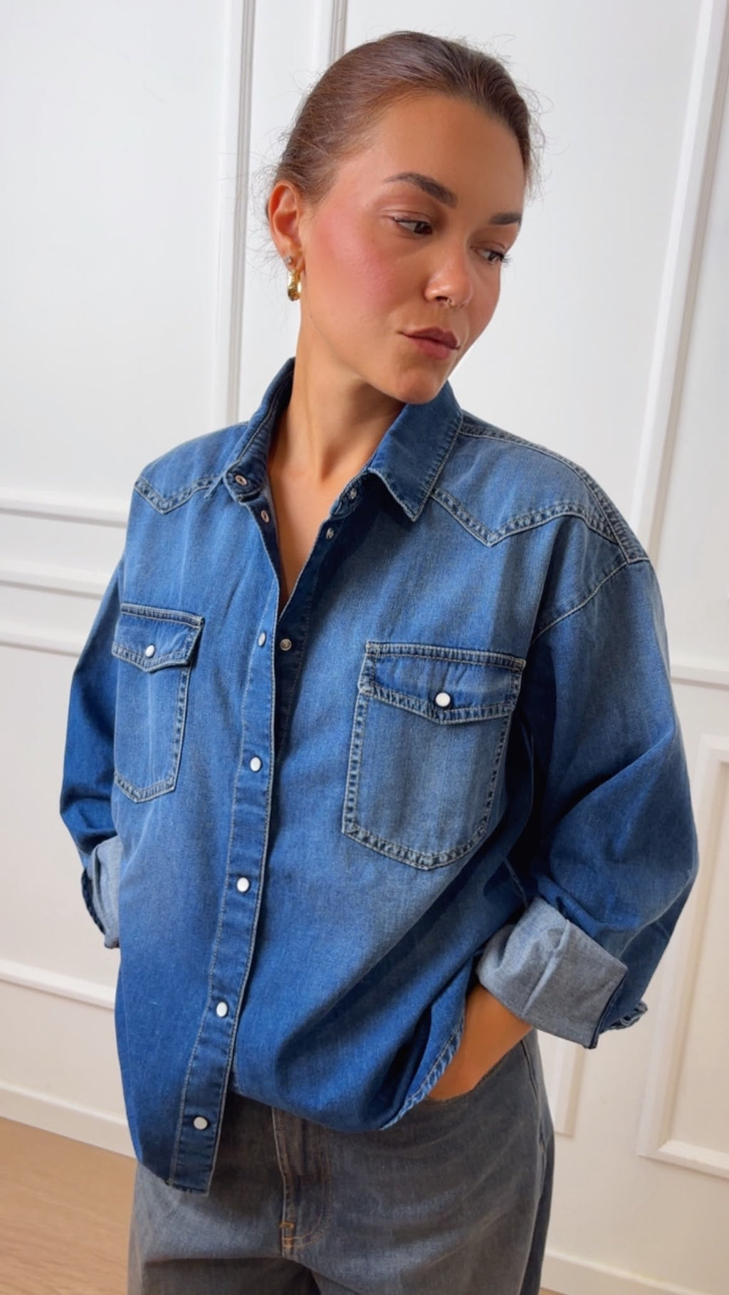 Camicia jeans DAC5131 VICOLO