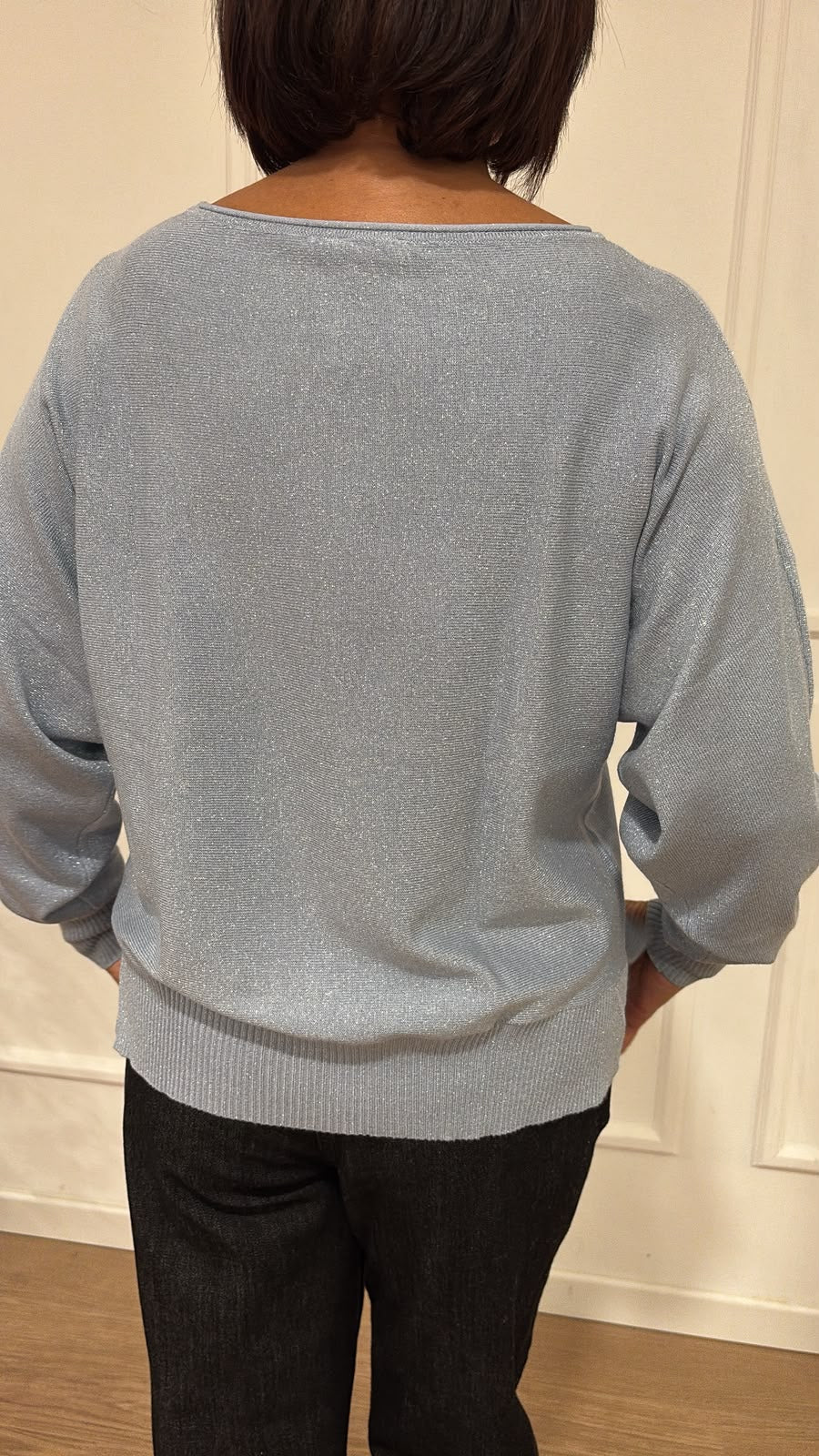 Maglia giro lurex pipistrello DT54TB RAGNO