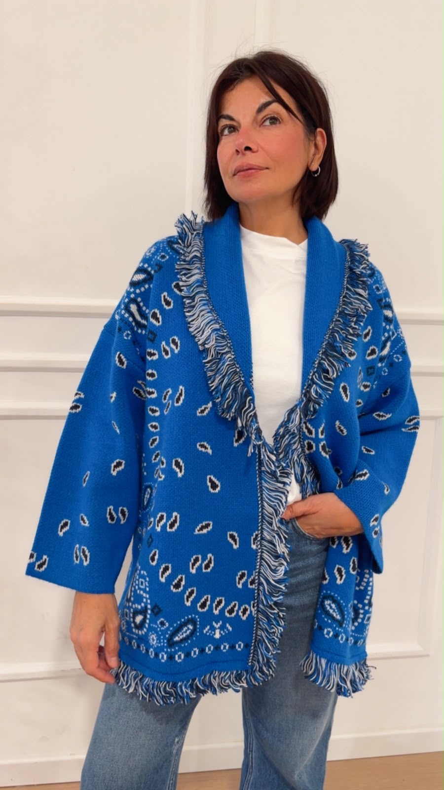 Cardigan bandana W6HMG38 TENSIONE IN