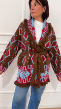 Cardigan frange W6HMG76 TENSIONE IN