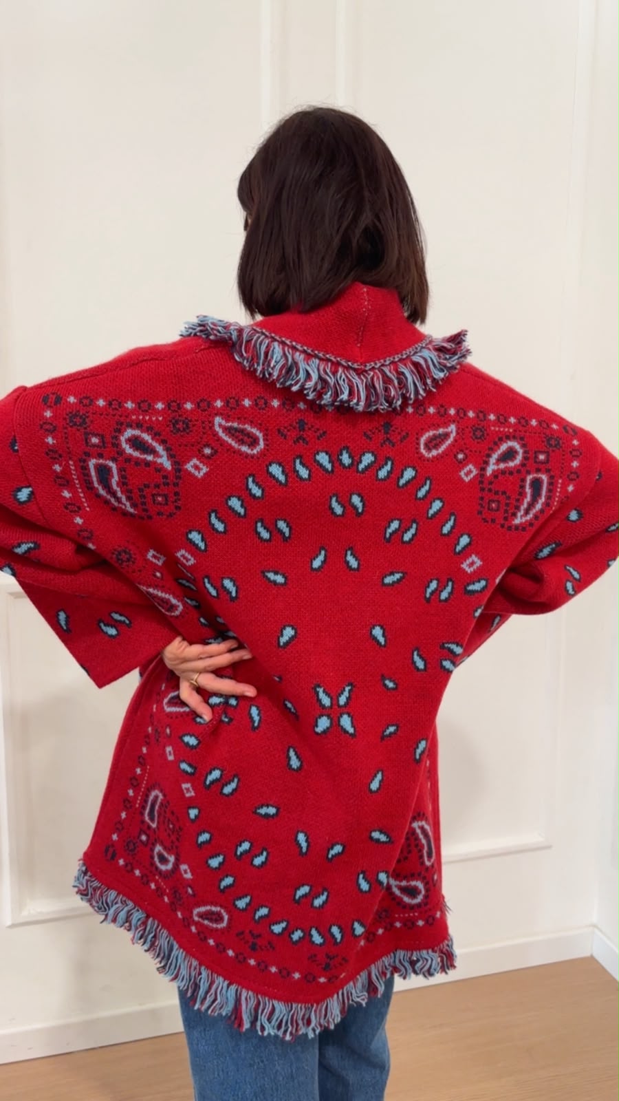 Cardigan bandana W6HMG38 TENSIONE IN