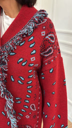 Cardigan bandana W6HMG38 TENSIONE IN