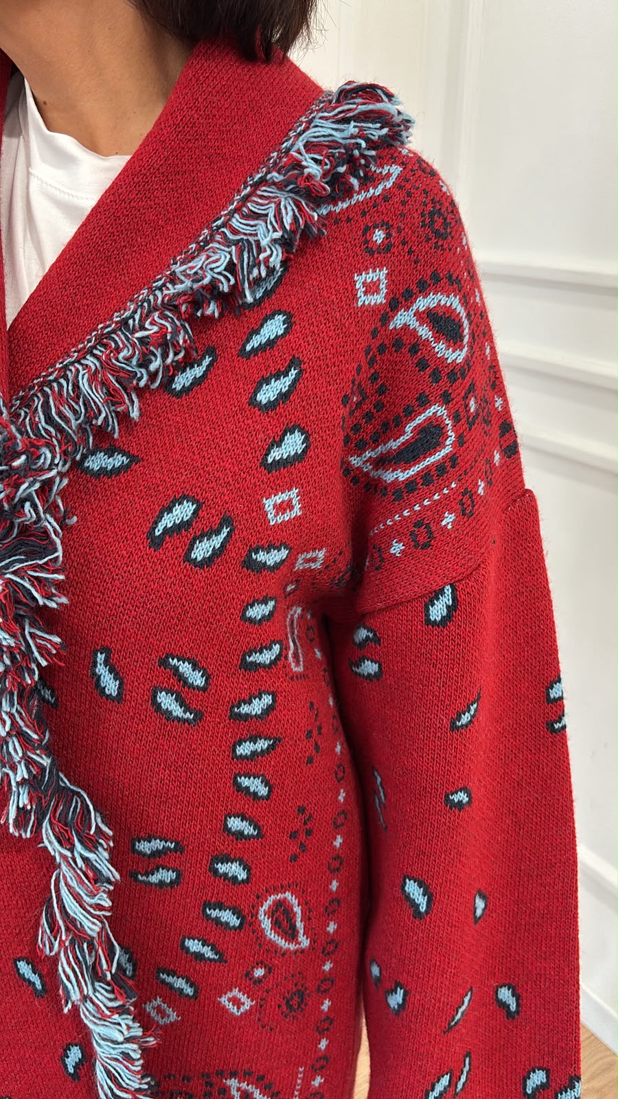 Cardigan bandana W6HMG38 TENSIONE IN