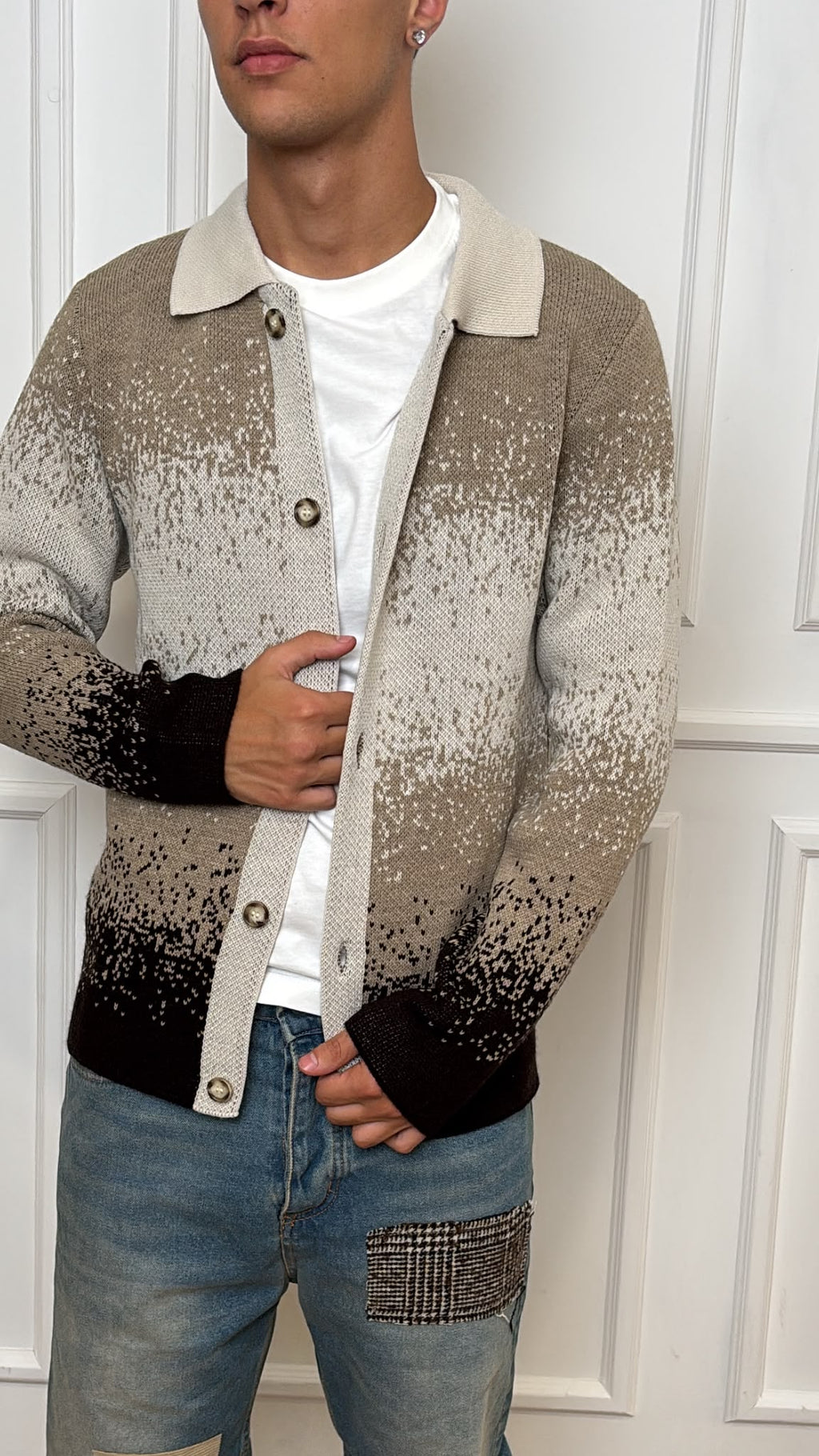 Cardigan pixel OH1F2W6M80 OVER/D