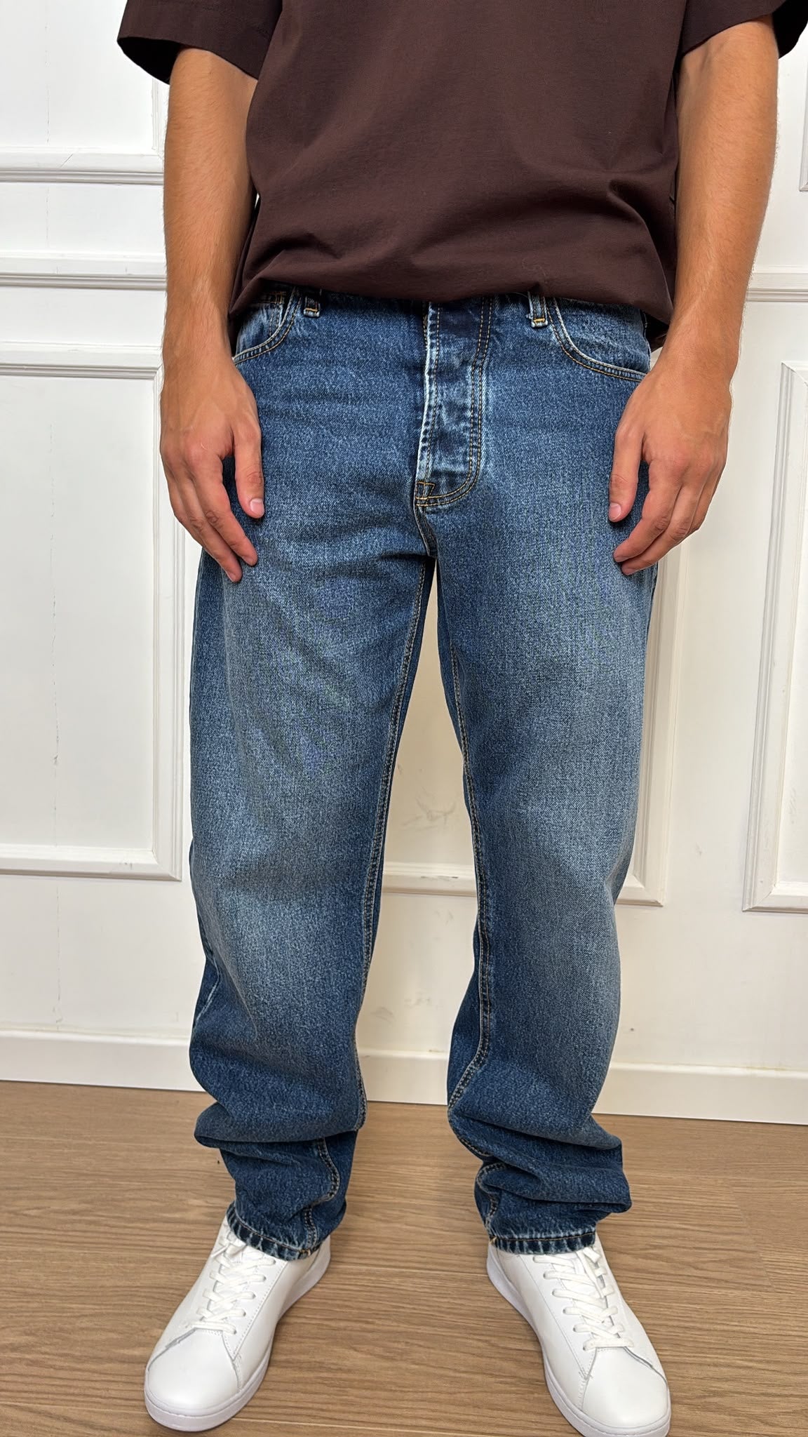 Jeans baggy vita media PE7WMAECFL IMPERIAL