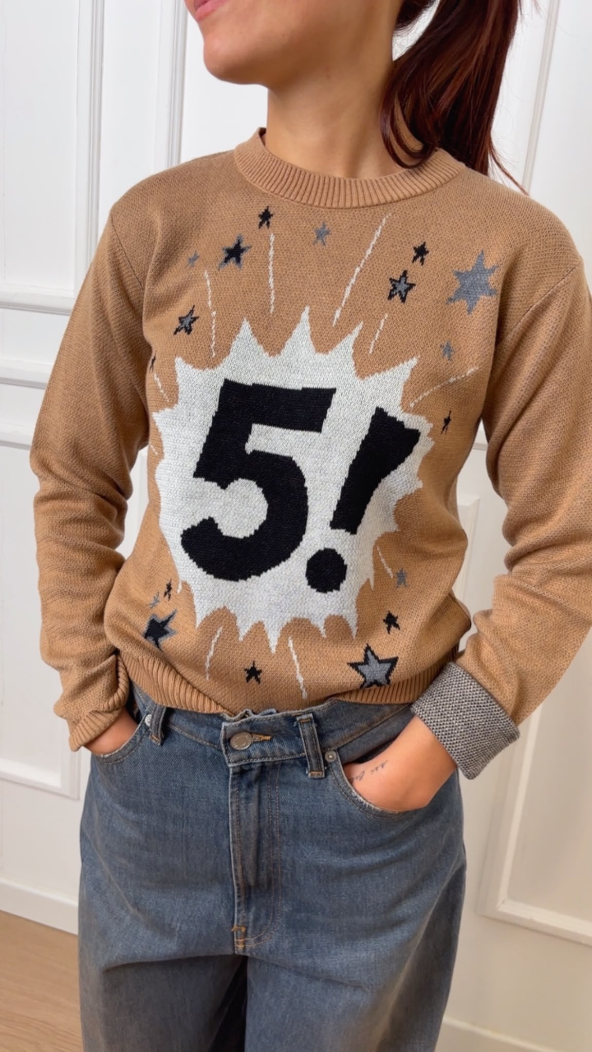 Maglia girocollo W6HMJ25 TENSIONE IN