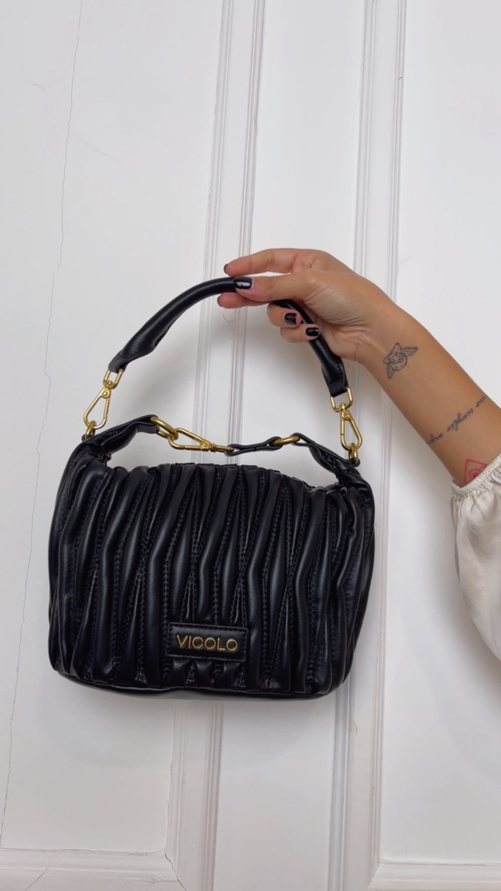 Borsa ecopelle trapuntata  HOOK XAC0050 VICOLO