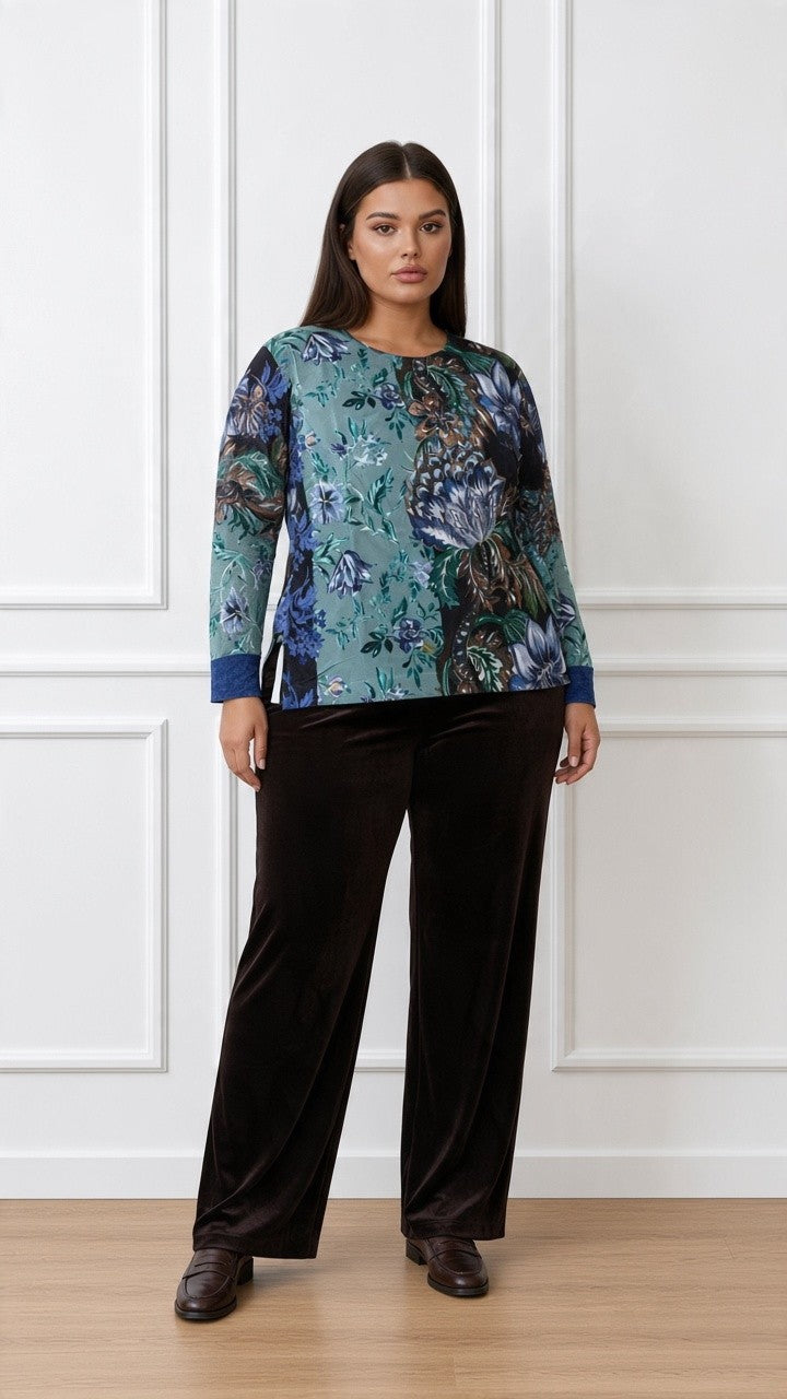 Maglia stampata in viscosa M183L008 LUISA VIOLA