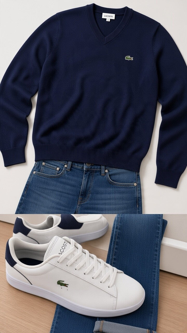 Maglia scollo a V AH3221 LACOSTE