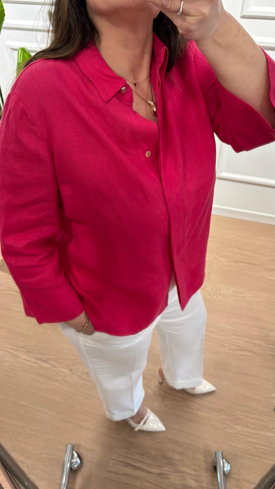 Camicia giacca 5114P0 Elena Mirò corallo