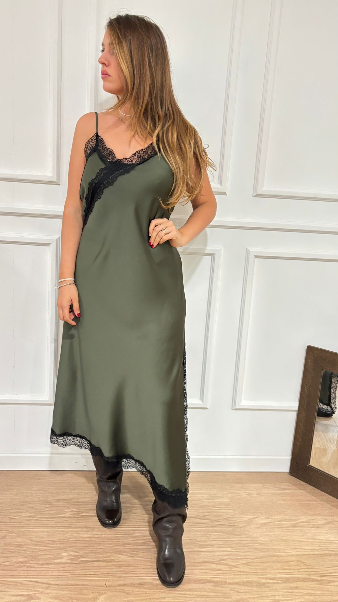 Abito sottoveste Imperial AFVTKBA verde