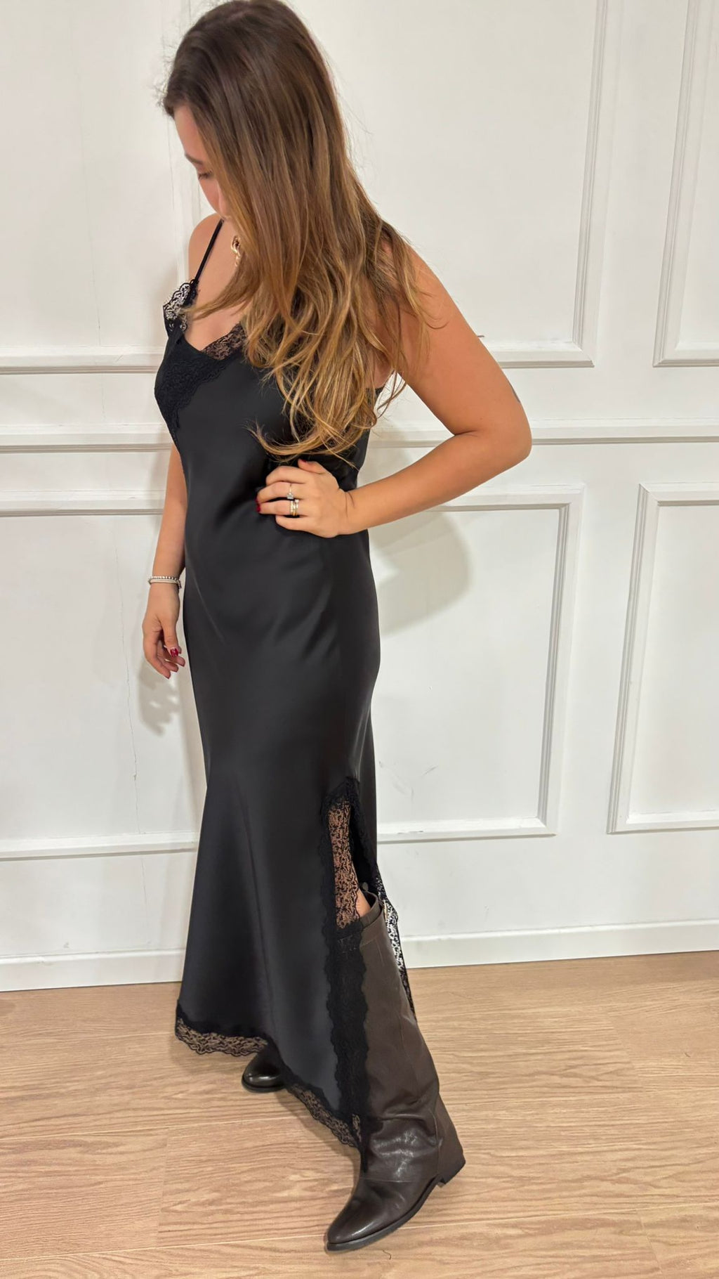 Abito sottoveste Imperial AFVTKBA nero