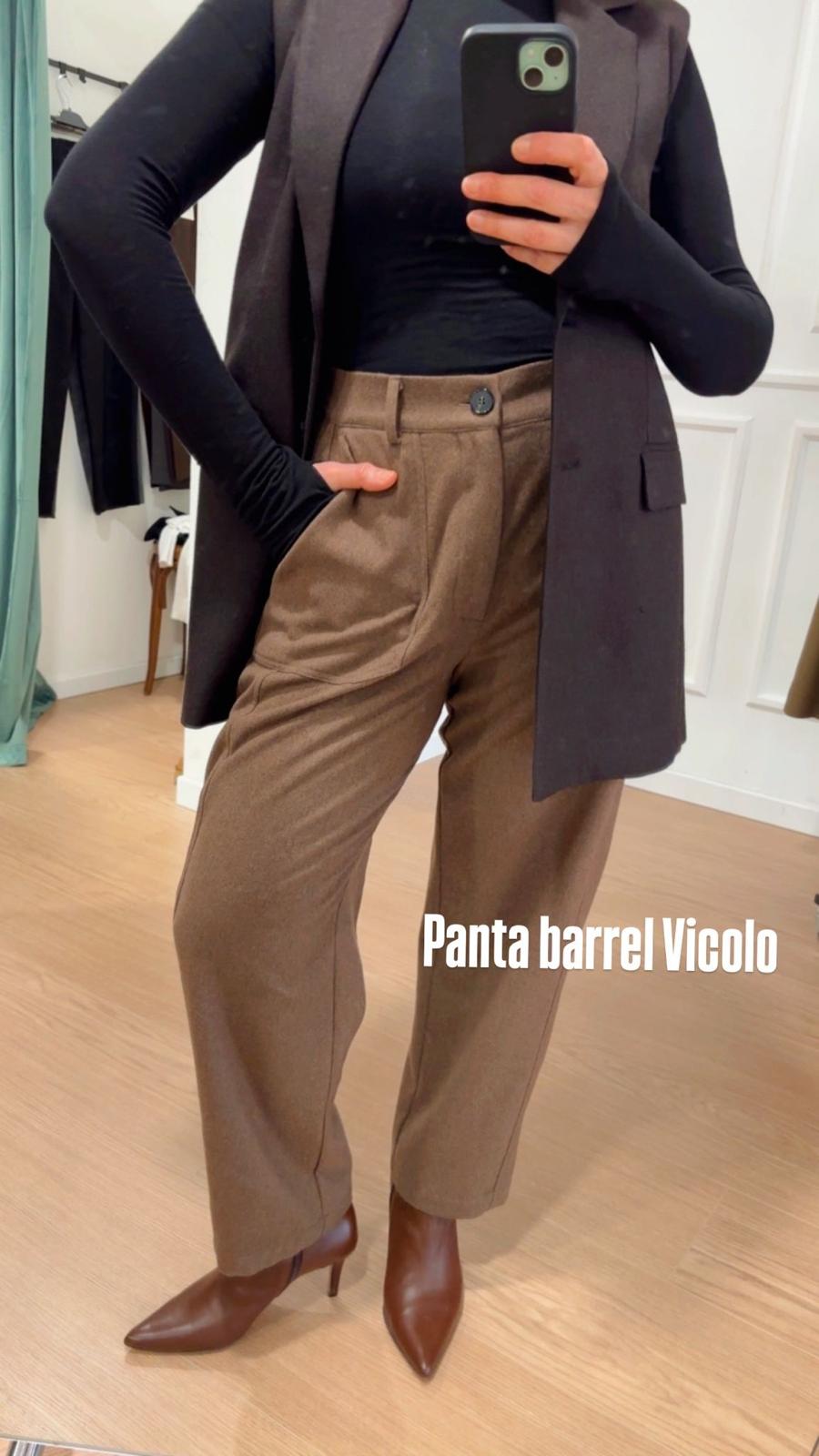 Pantalone in panno barrell TF2318 Vicolo