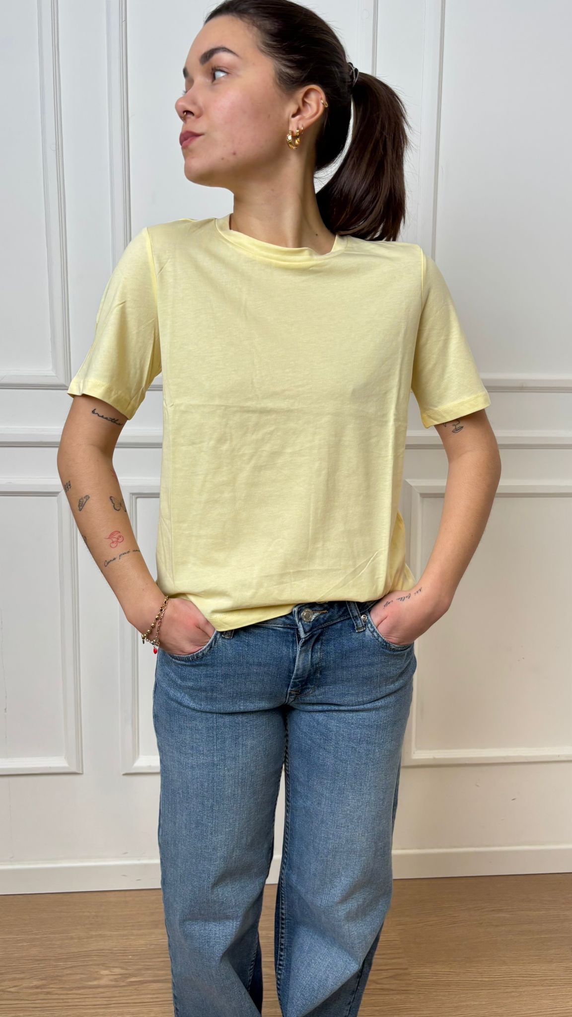 T-Shirt basic girocollo Only