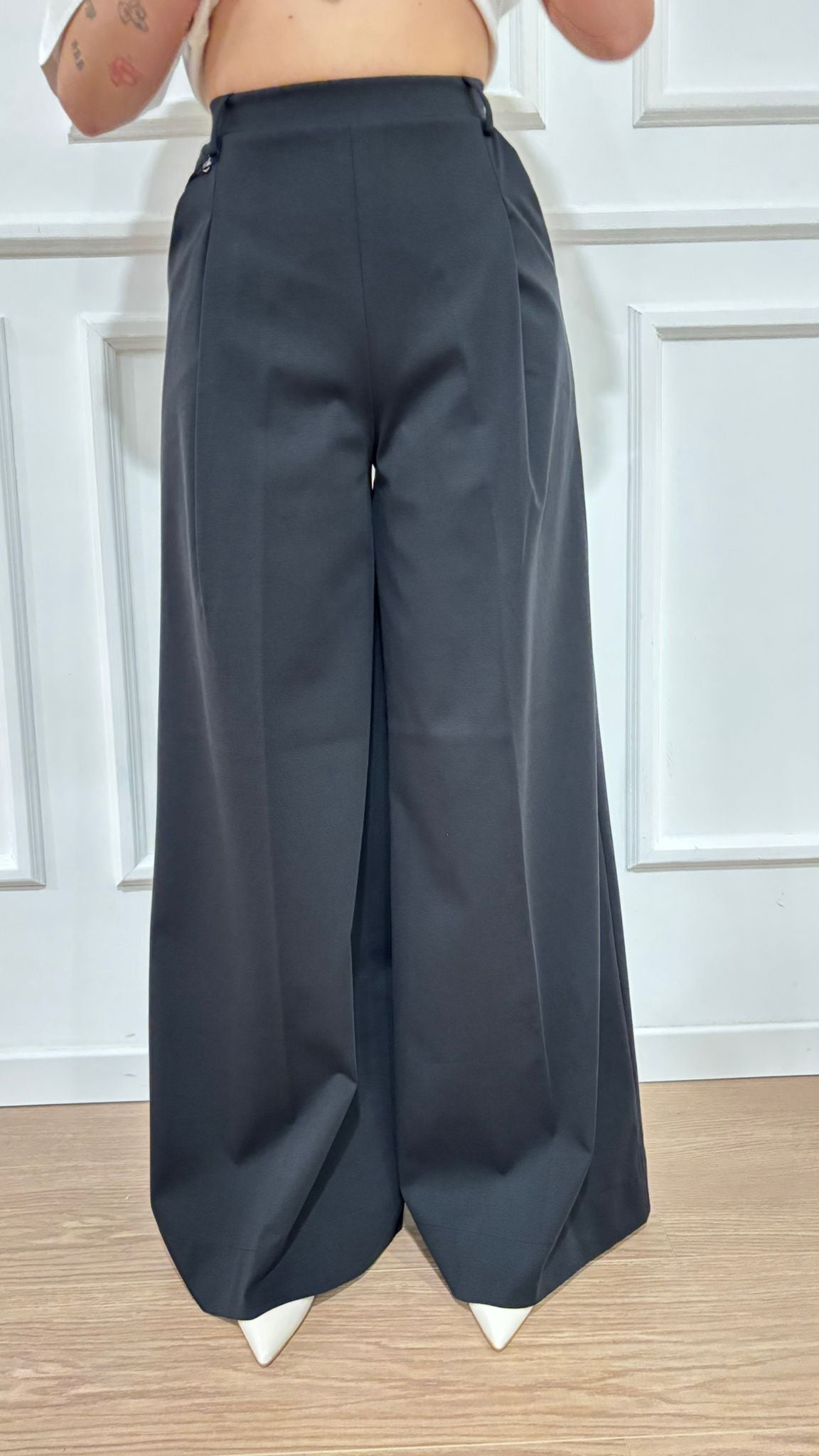 Pantalone wide leg Ragno DS82PA