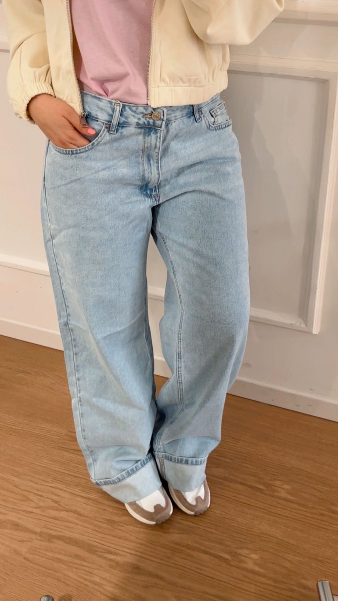 Jeans wild fold up Only Lella