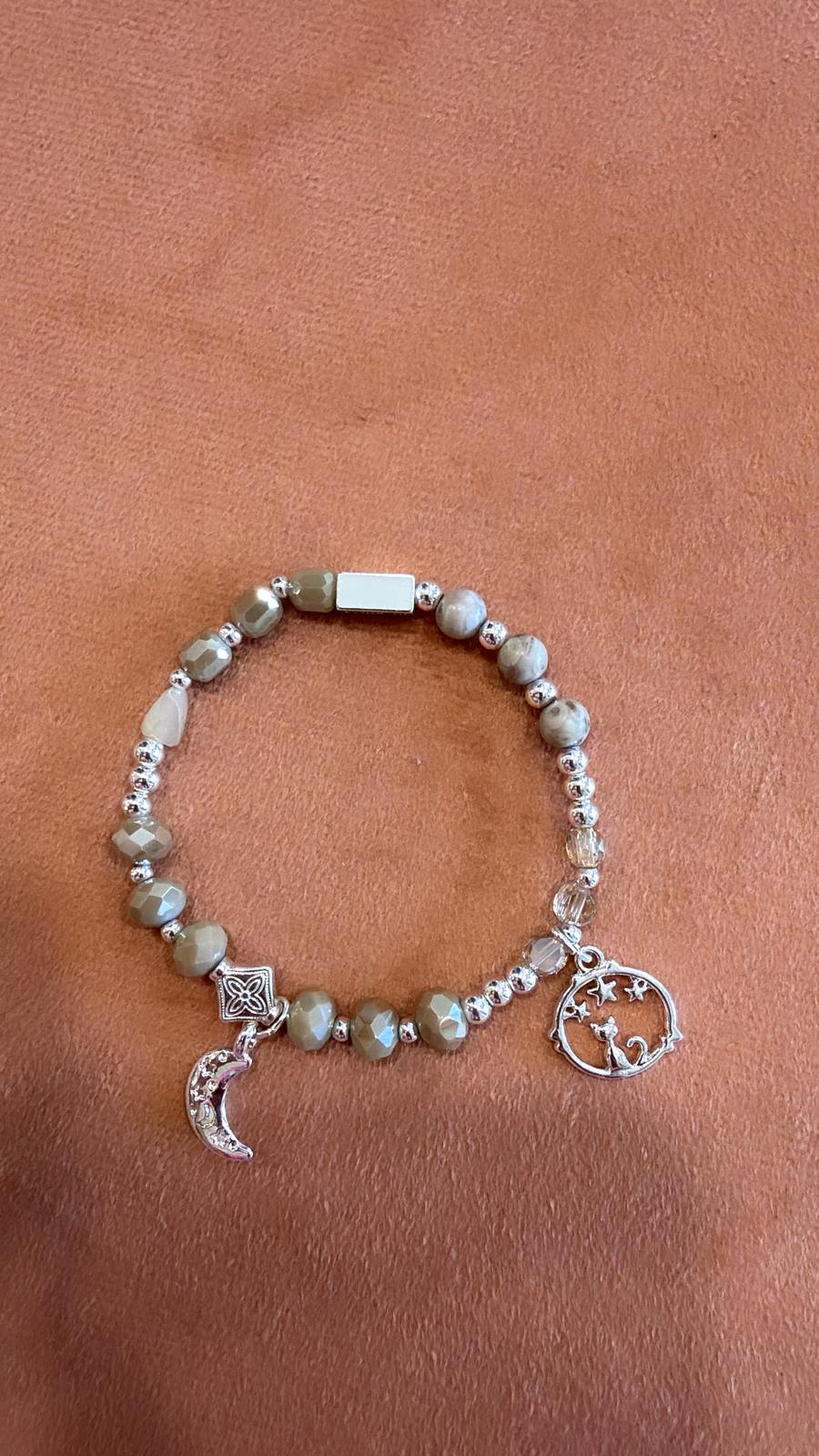 Bracciale charms Kamani tortora 1