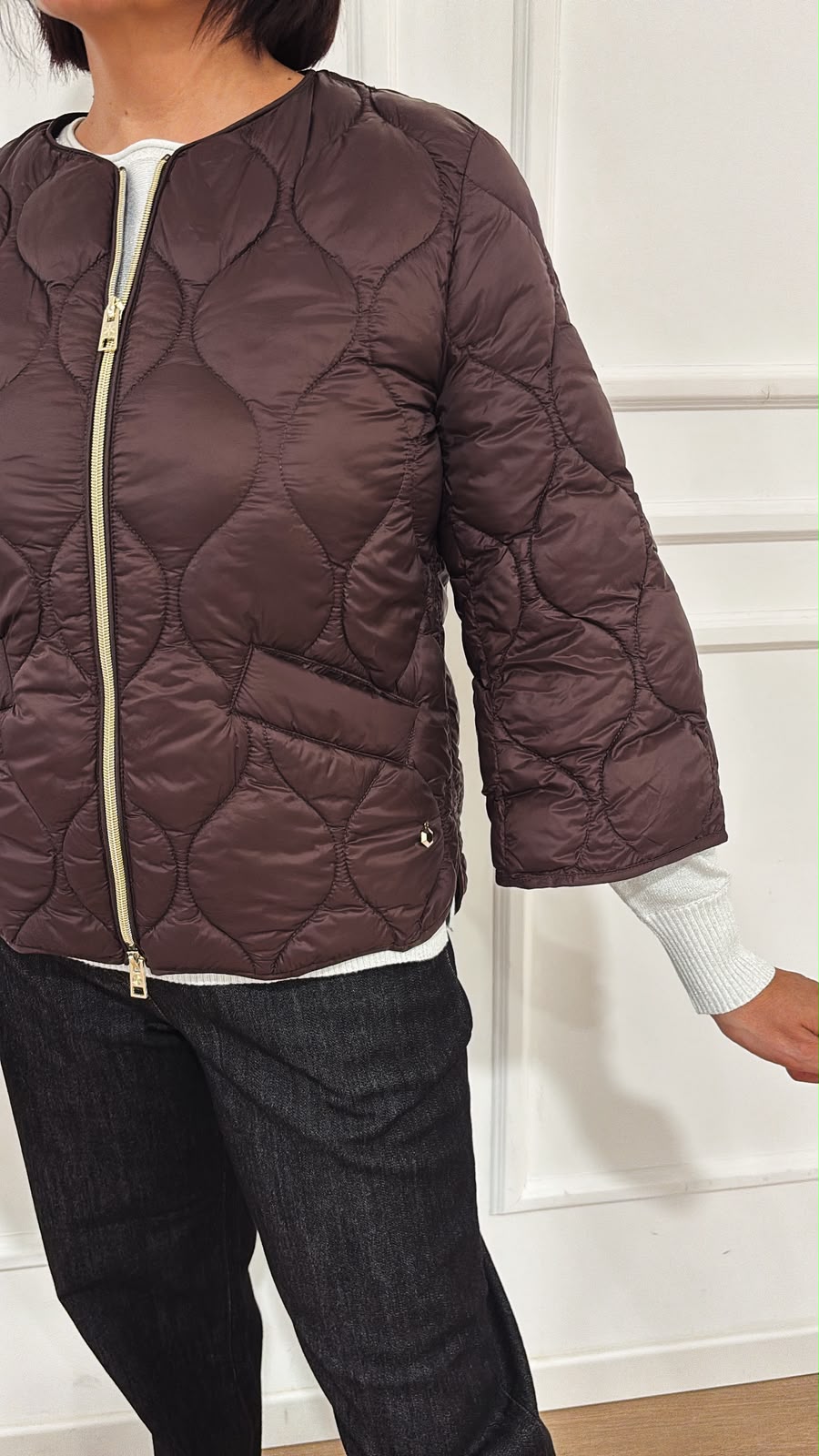 Piumino manica 3/4 Ragno DP02KG