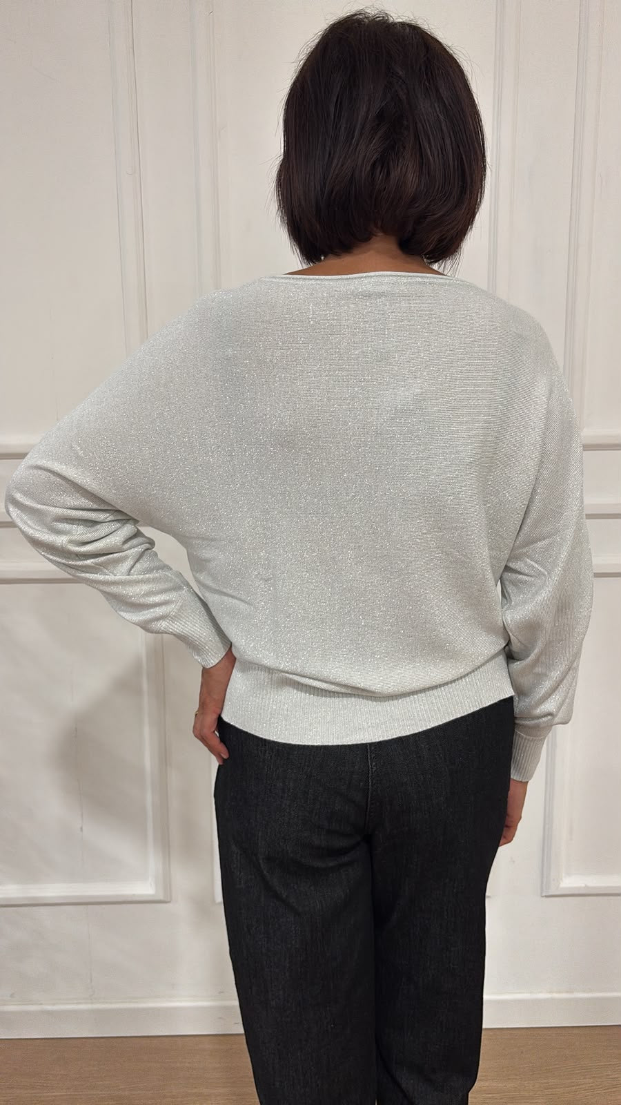 Maglia giro lurex pipistrello DT54TB RAGNO