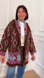 Cardigan frange W6HMG76 TENSIONE IN