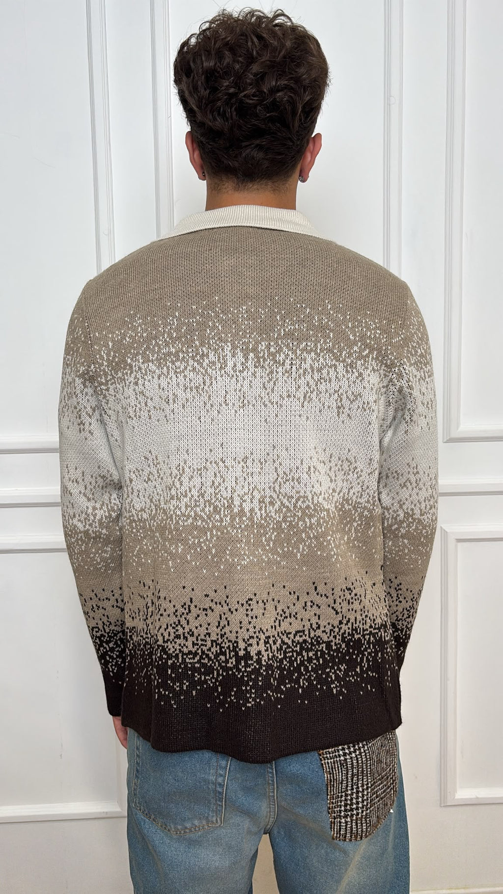 Cardigan pixel OH1F2W6M80 OVER/D