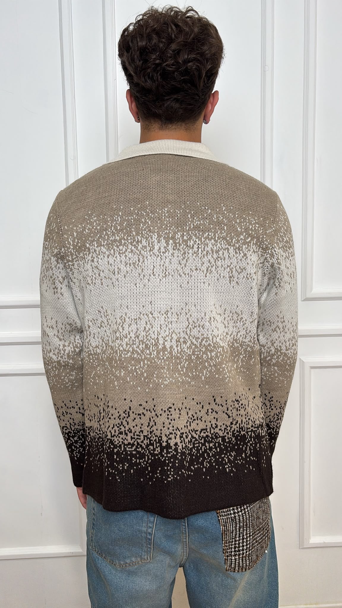 Cardigan pixel OH1F2W6M80 OVER/D