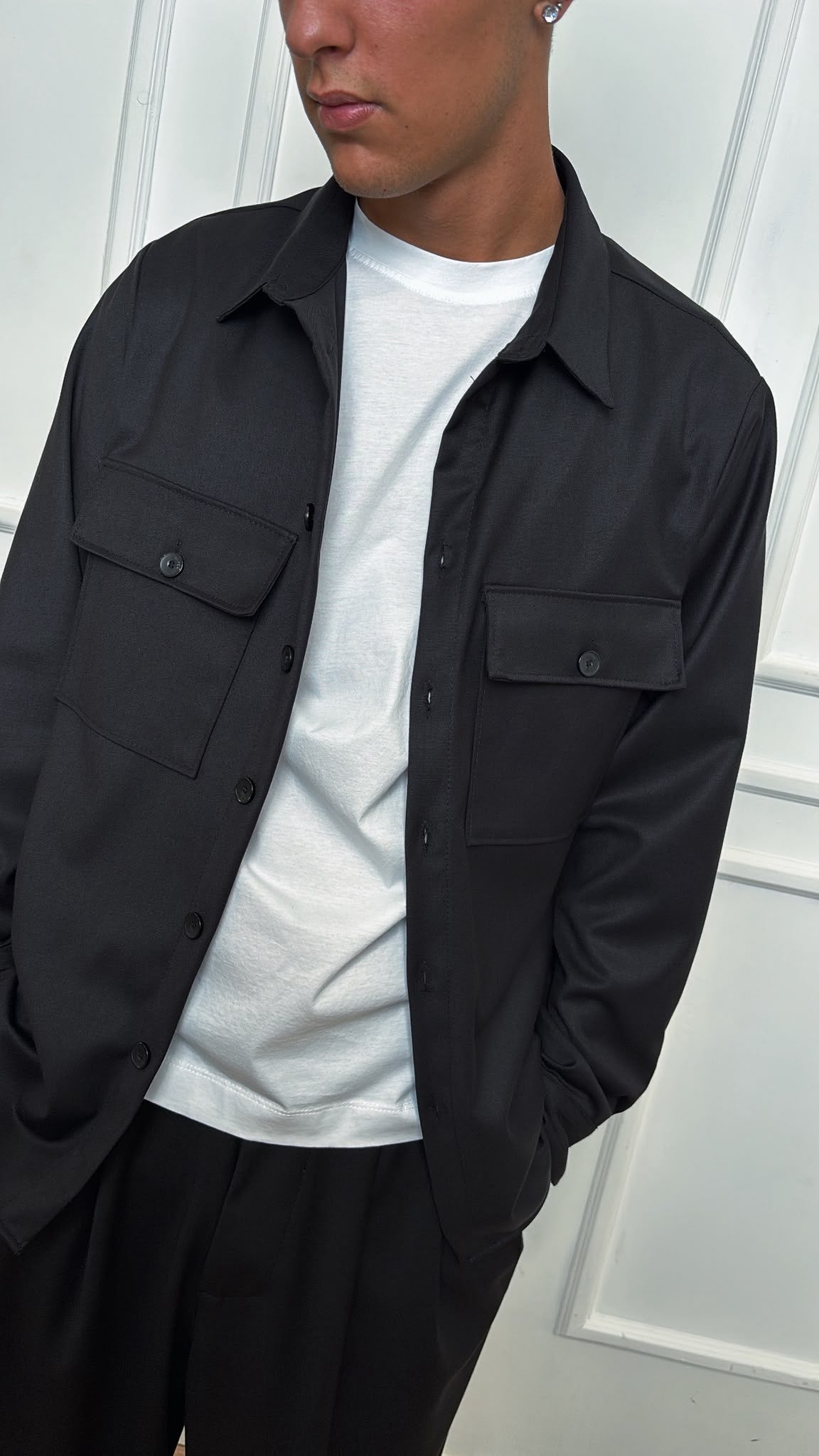 Camicia taschino Imperial C1I9KBV nera