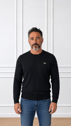 Maglia girocollo in lana cardata AH2916 LACOSTE