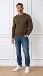 Maglia girocollo in lana merino AH1969 LACOSTE